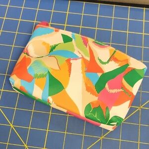 Colorful Abstract Print Pouch